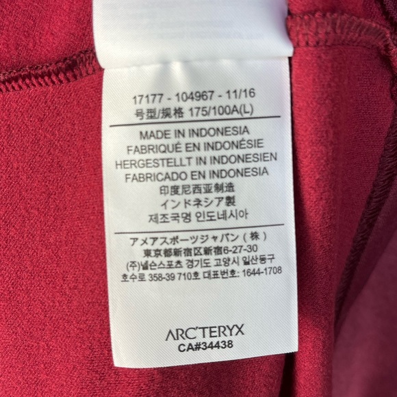 🆕 ARC’TERYX Ellison Jacket Women’s Size Large in Scarlet Red NWOT *Rare* - Picture 16 of 16